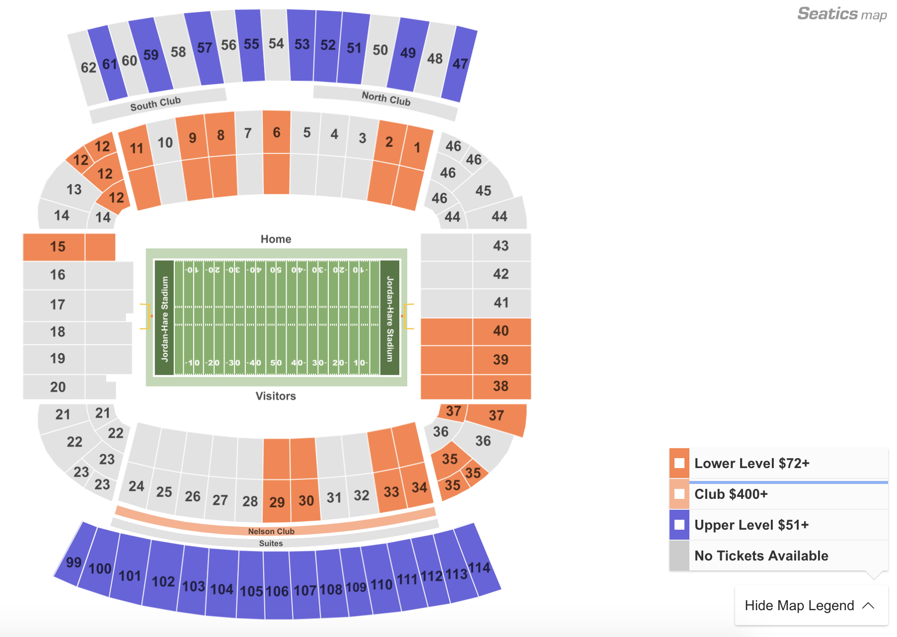 Jordan Hare Seating Chart | Cabinets Matttroy